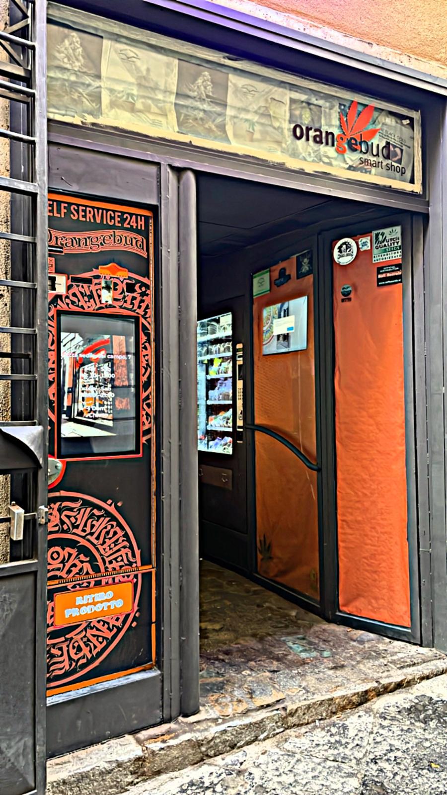 Ingresso del punto distributori OrangeBud Point